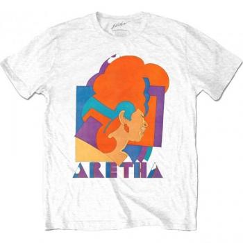 Wit Militant Grafisch T-shirt – Aretha Franklin, Unisex, M
