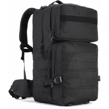 Military Fan’s 55L Black Camouflage Backpack