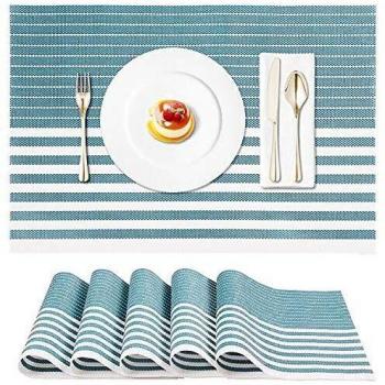 OUME Sets de Tables PVC Lavables, 6 pièces, 45cmx30cm