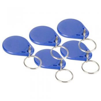 Badge RFID Mini‑Bleu 3,5 x 2,8 x 0,6 cm – 5 Unités