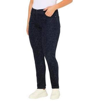 Ulla Popken Extra-Boyfriend Jeans Damen Größe 62 – Blau, weites Bein