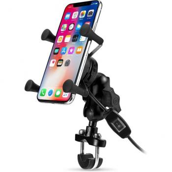 Motorcycle Handlebar Wireless Phone Charger QC3.0 USB