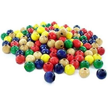 Perles en bois rondes