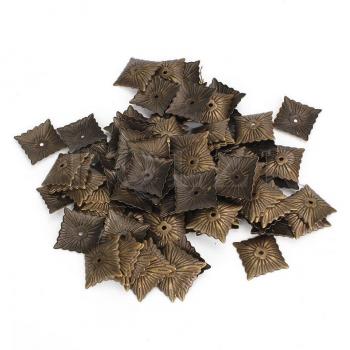 Tachuelas de uñas para tapicería, 100 Uds., bronce antiguo, cuadradas, vintage