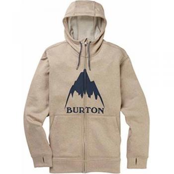 Burton Herren M Oak Fleecejacke – S, Farbe Plaza Taupe Heather