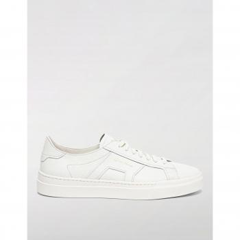 Sneakers in Pelle Bianco Santoni Taglia 8