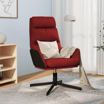 Sedia Relax Tessuto Rosso Vino