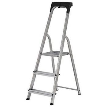 ProMaster 3 Step Ladder, Silver, Model ABRU 74103