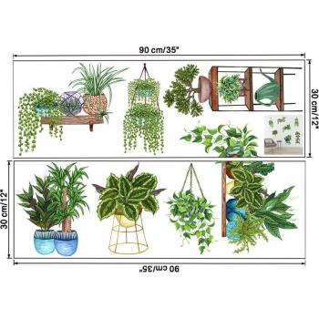 Potted Cactus Mural Sticker