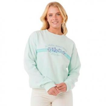 Felpa Rip Curl Keepsakes Relaxed Crew Blu