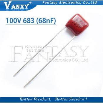 20PCS 100V 683J 68NF 0.068UF 5MM Pitch Capacitor