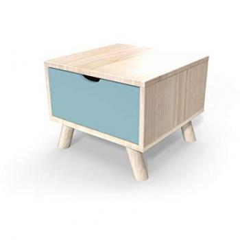 LegnoNordic Comodino con Cassetto – Finitura Polvere Blu