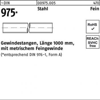 M12 x 1,5 Gewindestange 1000mm DIN 975