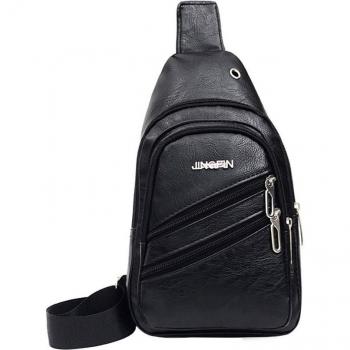 Men's Sports Messenger Bag with USB Charging
