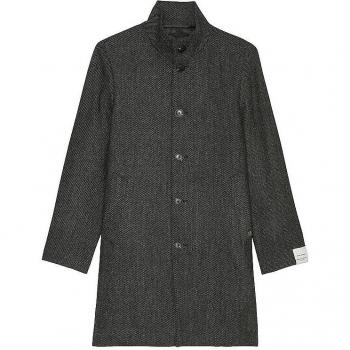 Marc O'Polo Dunkelgrauer Wollmantel für Herren, Größe 56, Regular Fit