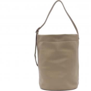Elegante Damenhandtasche One Shoulder Bucket (GREIGE)