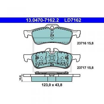ATE Brake Pad Set 13.0470-7162.2