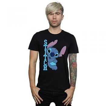 Top Uomo Lilo e Stitch Disney in NERO