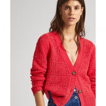 Cardigan Pepe Jeans Grace Femme Rouge XS
