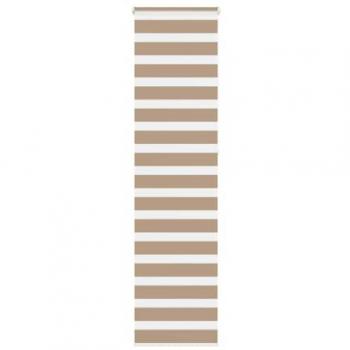Zebra Fabric Blind Sand Brown 60x230 cm Width 55.9 cm Polyester