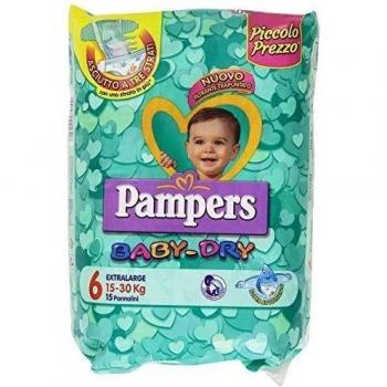 Pampers Baby Dry 6xl 15-30 Kg 15 Pz