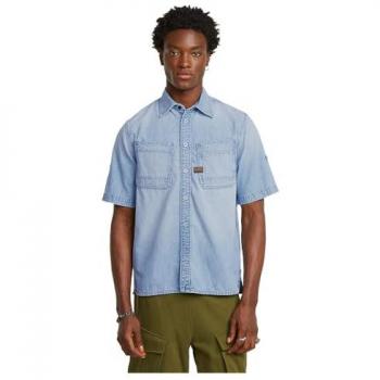 G-Star Denim Hemd mit schrägen Taschen