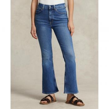 Women’s Blue Stretch Crop Flared Jeans – RALPH LAUREN