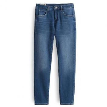 OPUS Damen 7/8 Skinny Jeans Evita Blau mit Stretch, Größe 40/L28