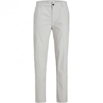 Pantaloni JACK & JONES carota cotone lino uomo US 32/34 beige