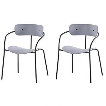 Set de 2 chaises Alexia Gris Clair