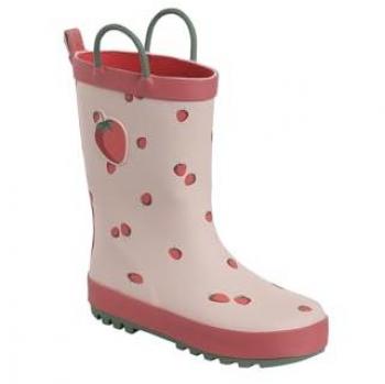 Bottes de pluie fille rose à motifs VERTBAUDET