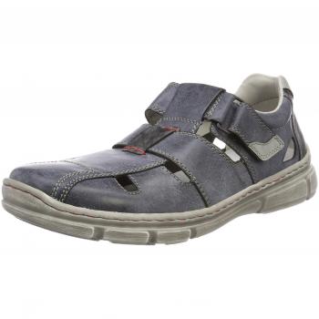 Rieker 13755 Mocassini Uomo Blu (ozean/staub/Rauch)