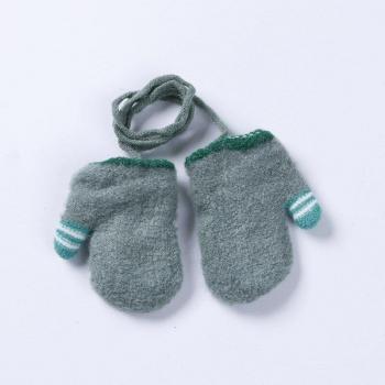 Cartoon Baby Mittens with Neck Warmer for Newborns 0-1T