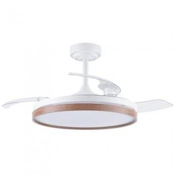 Ventilador Tamero Cerezo 72W LED Dimmer y Aspas Retráctiles