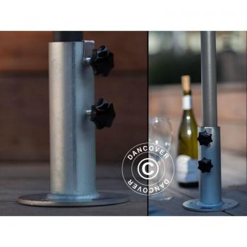 Base Ombrellone Terrazza in Legno Argento