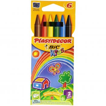 CERAS 6 COLORES PLASTIDECOR BIC