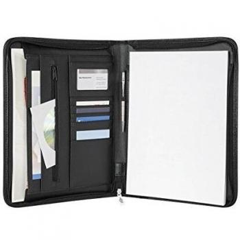 Conférencier A4 avec Poche extérieure Noir