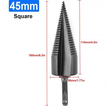 Broca para máquina de leña, herramienta de perforación con vástago cuadrado/redondo/hexagonal, 32/42/45/50MM