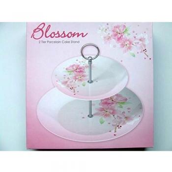 Blossom Double‑Layer Porcelain Cake Holder