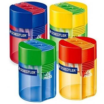 Staedtler Spitzdose, rund, 1 Loch, sortierte Farben