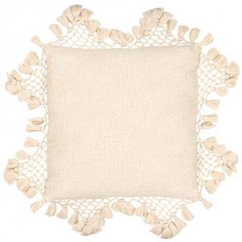 Natural Cotton Macramé Tassel Cushion Sleeve – All Sizes