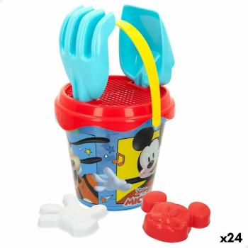 Set de Juguetes de Playa Mickey Mouse 14 cm (24 Unidades)