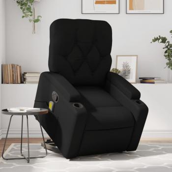 Sillón de masaje de pie en cuero negro