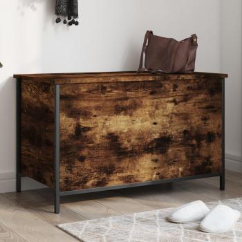 VidaXL Storage Bench Smoked Oak 31.5x16.7x19.7 Engineered Wood