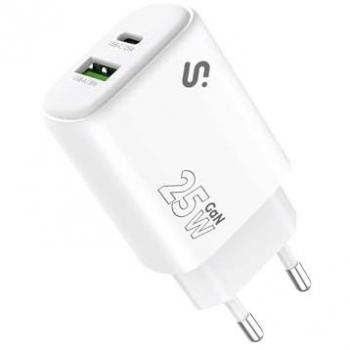 Cargador USB-C 25W con Doble Salida Subblim