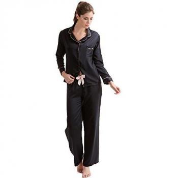 Bluebella Pigiama Nera con Crema Claudia