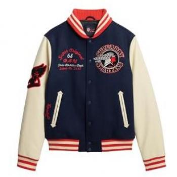 Giacca Superdry Bomber Varsity Atlantic Navy S