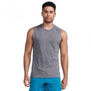 T-shirt Senza Maniche 2XU Motion Mist Marino