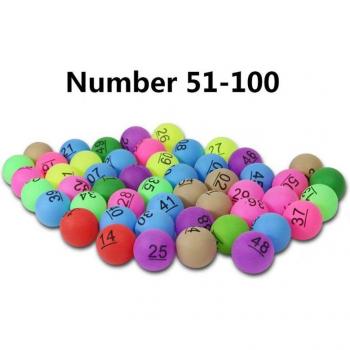 Juegos de Pelotas de Tenis de Mesa 50x2,4g Coloridas