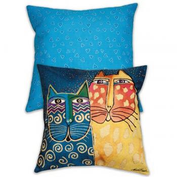 Laurel Burch Cuscino 45x45 Blu Giallo Creatore